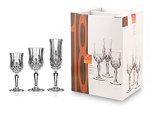 RCR Rcr Opera Service Vap, Verre, Transparent, Confection de 19 Pièces code EAN 8007815731879 