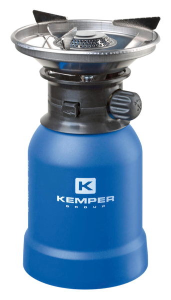 KEMPER RECHAUD DE CAMPING AVEC ANTIVENT ET PIEZO 
 code EAN 8008004092146 