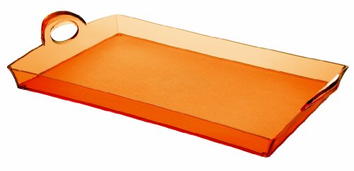 21280145 plateau rectangulaire orange transpare...