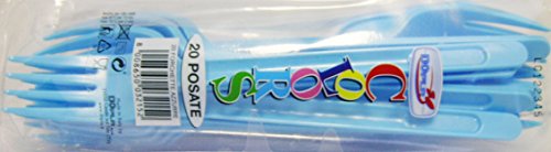 DOpla DOPLA Fourchette en Polystyrène Bleu 20 Pièces 8008650032152 (8008650032152)