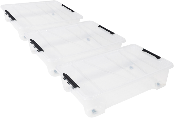 LOT DE 3 BOITES DE RANGEMENT 25L 8009371050678 