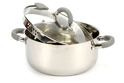 Imperial Inox Cuiseur à pâtes acier inoxydable-26 x 35 x 18 cm 8010415098334 (8010415098334)