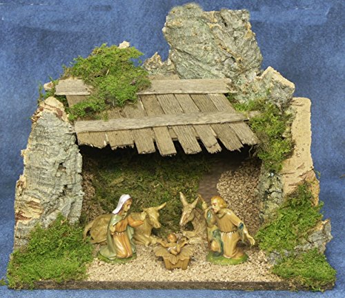 Crèche fabriquée à la main en italie 31 cm x 16...