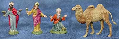 Corral Les Rois Mages Crèche de 3 pièces et 1 Camel cm 10 décorées à la main en Italie code EAN 8010635090026 