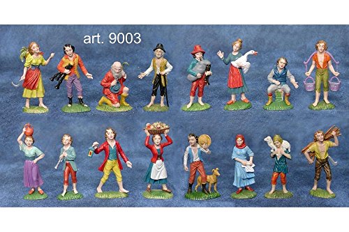 3 bergers pour crèche de noël peint à la main 1...