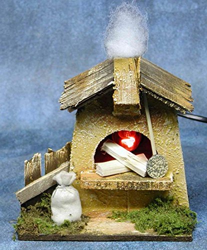 Four, fonctionnel avec lampe effet flamme 230 v...