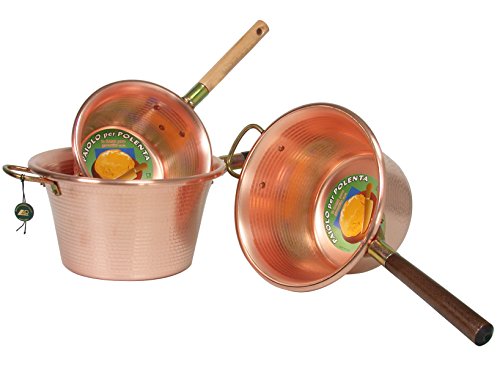 L.A.R.s.n.c. Chaudron en cuivre avec manche en bois cm. 26 8010874103556 (8010874103556)