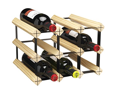 Ltd® natural wooden & black metal stackable wine rack - holds 9 bottles casier à bouteilles étagère à vin bois et métal noir - range-bouteilles crémaillère empilable - 9 bouteilles - connecting easy to assemble, no nails or screws | also holds champagne prosecco & fizzy drinks bottles 8011103424237 CKB Ltd® natural wooden & black metal stackable wine rack - holds 9 bottles casier à bouteilles étagère à vin bois et métal noir - range-bouteilles crémaillère empilable - 9 bouteilles - connecting easy to assemble, no nails or screws | also holds champagne prosecco & fizzy drinks bottles 8011103424237 CKB