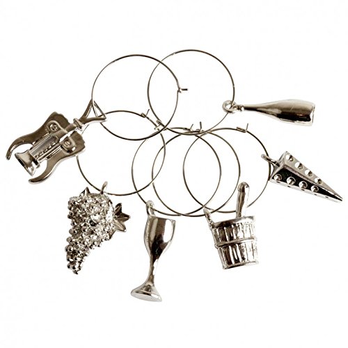 Ltd® lot de barware themed wine charms wine glass markers set verre à vin marqueurs -parfait pour les fêtes - adapte facilement tous les types de verres et de bouteilles 8011128233012 CKB Ltd® lot de barware themed wine charms wine glass markers set verre à vin marqueurs -parfait pour les fêtes - adapte facilement tous les types de verres et de bouteilles 8011128233012 CKB