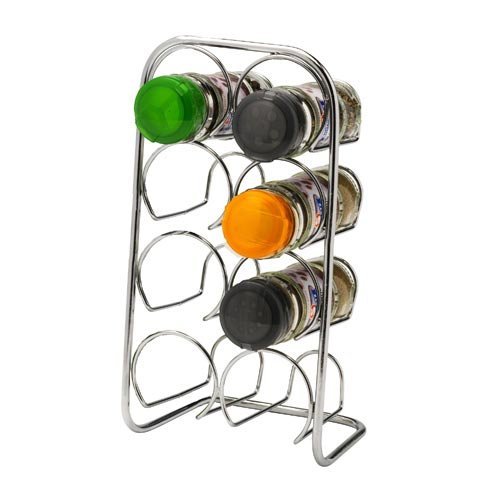 Pisa® Spice Rack - Pour 8 Jars Bouteilles Flacons - Porte-épices étagère à épices Chromé De stockage Support Cuisine Organisateur - Métal 8011157991204 CKB Pisa® Spice Rack - Pour 8 Jars Bouteilles Flacons - Porte-épices étagère à épices Chromé De stockage Support Cuisine Organisateur - Métal 8011157991204 CKB
