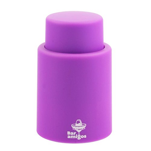 Pack de 3 vacuum wine stopper purple pourpre - ...