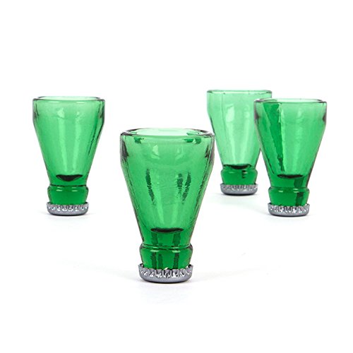 Ltd ® inversé recyclé lot de 4 verres à shot mo...