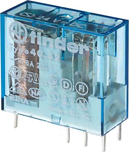 Finder relais miniature pour circuit imprimé 12 volts dc 2 contacts 8 ampères code EAN 8012823240367 
