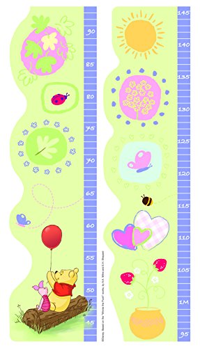 Crearreda 24101 moderne toise adhésive winnie l'ourson disney repositionnable et 3d vinyle/polypropylène jaune 54 x 31 x 0,3 cm code EAN 8014093241013 