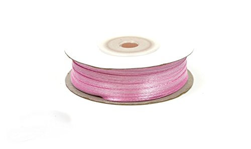 3 mm-Bobine de 50 metres de ruban satin ROSE PA...
