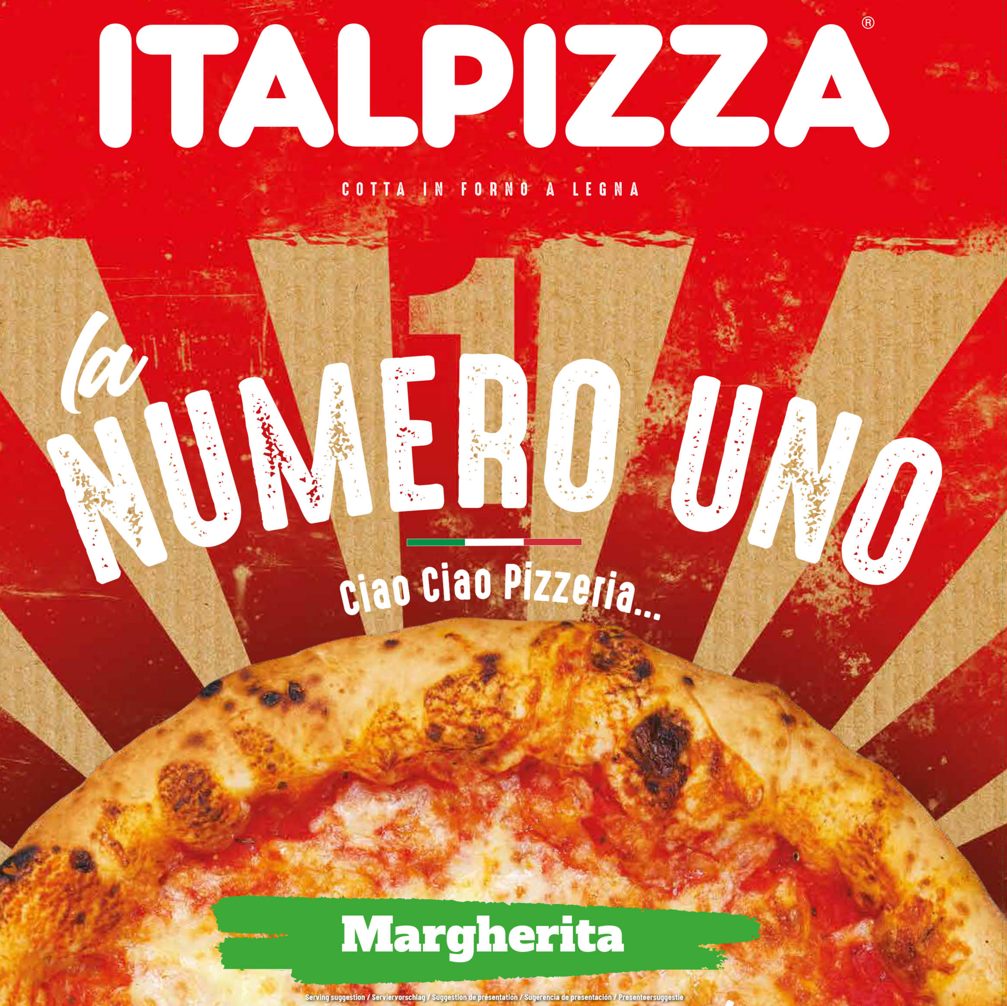  Pizza La Numero Uno Margherita surgelée
"ITALPIZZA" code EAN 8015673029861 