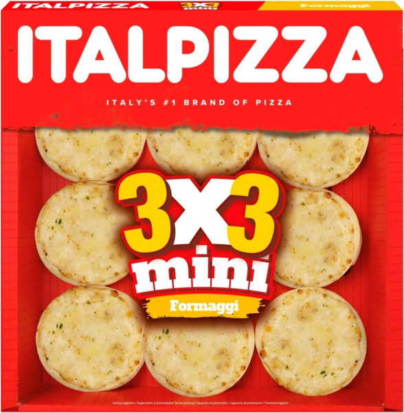  Mini Pizza Formaggi Surgelée Italpizza code EAN 8015673032434 