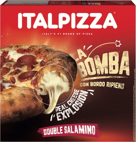 ITALPIZZA BOMBA DOUBLE SALAMINO SURGELÉE code EAN 8015673033585 
