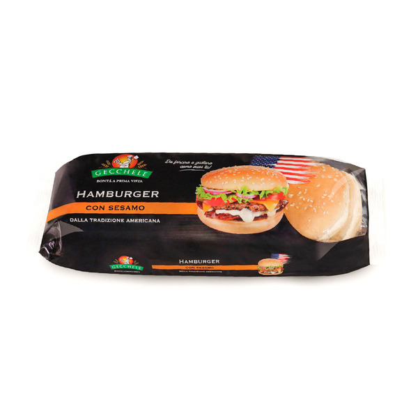 PAINS HAMBURGER AVEC SÉSAME
8015854160536 GECCHELE PAINS HAMBURGER AVEC SÉSAME
8015854160536 GECCHELE