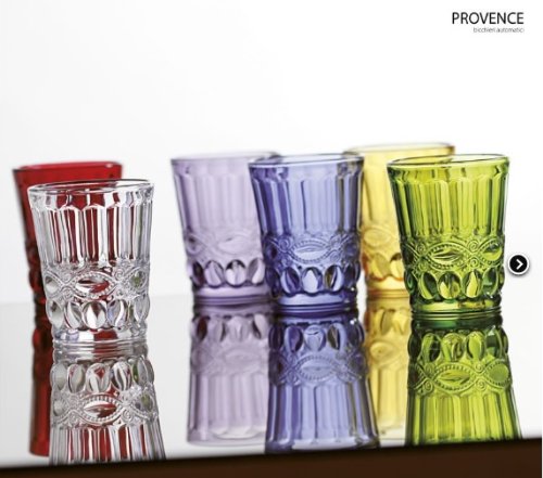 Fade - provence 6 verres eau couleurs assorties code EAN 8016175491095 