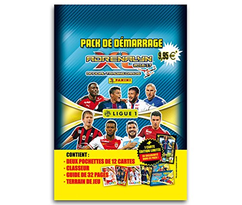 Panini - 2224-051 - tcg adrenalyn foot 2016-2017 - classeur, terrain de jeu, carte rare et 2 pochettes code EAN 8018190075878 