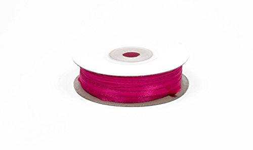 3 mm-Bobine de 50 metres de ruban satin (rose f...