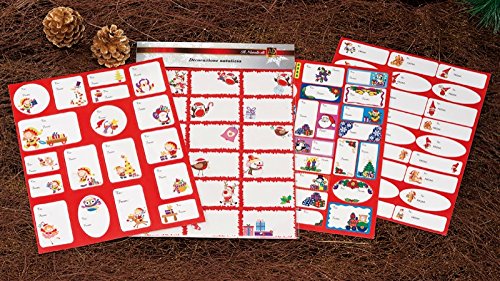 AD TREND Sachet avec sticker chiudipacco ass. 4 Modèles de Noël cm. 21 x 31 code EAN 8021785317581 