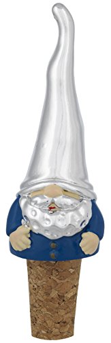Bagutta Bouchon décoratif pour bouteille - Nain Bleu Porte-bonheur cm 11,50 - Argenté et émail avec boîte Finition - Bagutta 8021798388011 (8021798388011)
