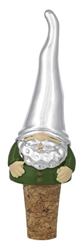 Bagutta Bouchon décoratif pour bouteille - Lutin Vert porte-bonheur cm 11,50 - Argenté et émail avec boîte Finition - Bagutta 8021798388042 (8021798388042)