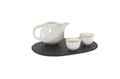 Tea Soul B6021357 plateau ovale à thé ardoise gris 30 x 20 x 0,5 cm 8023222153578 (8023222153578)