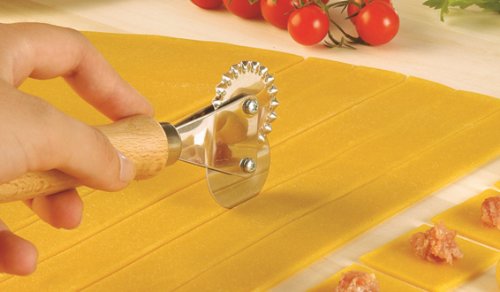 Tagliapasta.com COUPE-PÂTE À DEUX LAMES DENTÉE-LISSE 990141 8023609000464 (8023609000464)
