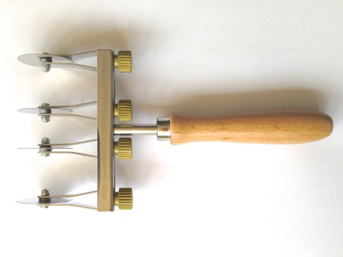 Tagliapasta.com COUPE-PÂTE RÉGLABLE 4 LAMES INOX LISSES 990169 8023609000693 (8023609000693)