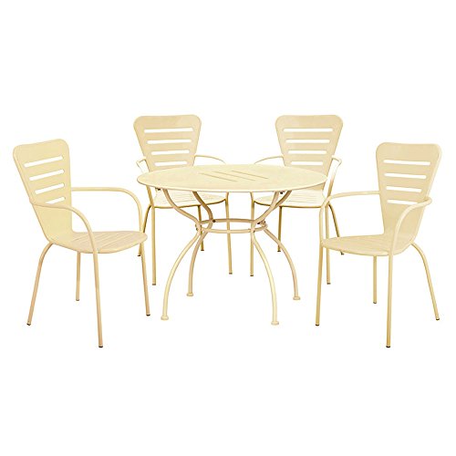 BIACCHI GENÈVE SET 4 PLACES EN ACIER POUR DÉCORER JARDINS ET BAR 8023755034429 (8023755034429)