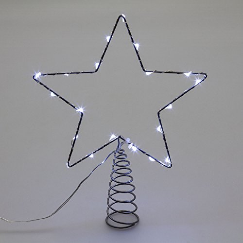 Cimier à sapin argenté en forme d'étoile, h 26 ...