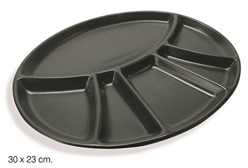 My Drop Shopping ASSIETTE À FONDUE OVAL C104743 & F NOIR 8026758035493 (8026758035493)