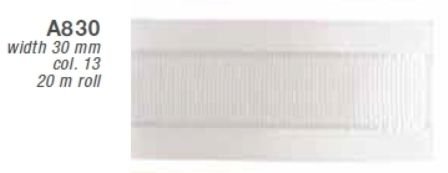 ROULEAU GROSSGRAIN-BORDS SATIN 255 MM *20 M-BLANC