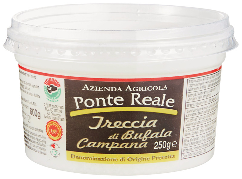 PONTE REALE FE MOZZARELLA DI BUFALA TRESSE AOP PONTE REALE code EAN 8027480000735 
