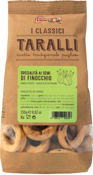  Taralli Au Fenouil Puglia Sapori code EAN 8028116020318 