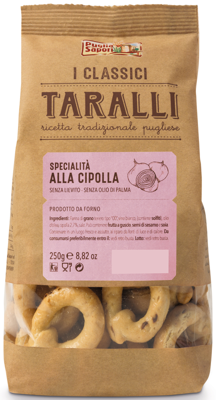 puglia sapori TARALLI AUX OIGNONS puglia sapori code EAN 8028116020721 