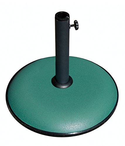 2136409 pied de parasol en ciment vert 15 kg