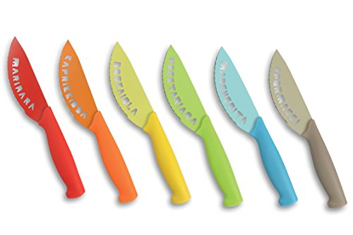 Villa d'Este La cucina Set de couteaux à Pizza,...