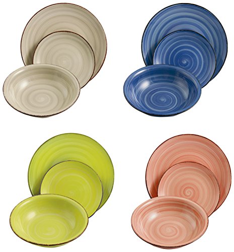 Villa D'Este Baita Light Service de Table, Grès...