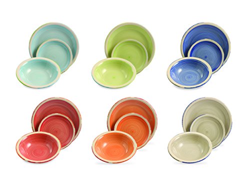 Ensemble de vaisselle 18 pièces daily multicolore