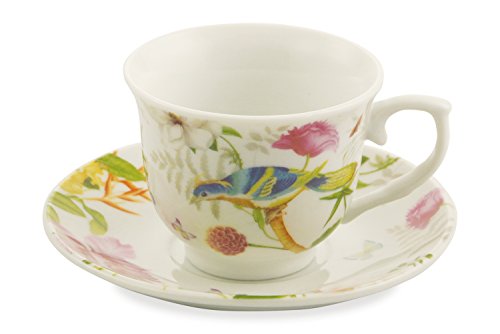 Tropicana service à café en porcelaine multicolore