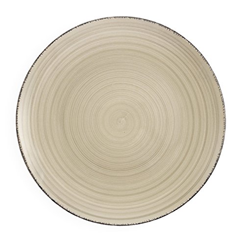 2409892 bi-baita lot de 6 assiettes plates, gri...