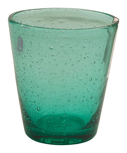 Villa d'Este Home Tivoli Lot de 6 verres en verre tiffany, cancun, couleur vert d'eau, 9 x 9 x 10 cm code EAN 8029124128287 