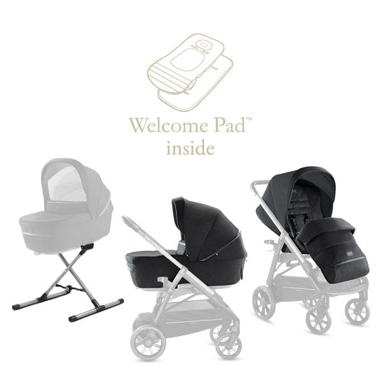  Inglesina Pack assise et nacelle APTICA SYSTEM DUO Mystic black  code EAN 8029448076660 