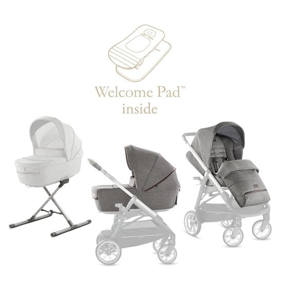  Inglesina Pack assise et nacelle APTICA SYSTEM DUO MINERAL GREY  code EAN 8029448076684 