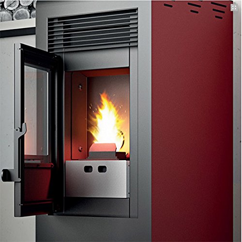 Alor - poêle à granulés rita 9 kw - rouge - 901...