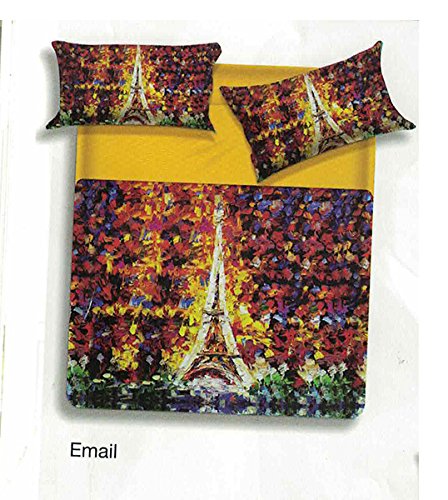 BIANCALUNA Biancaluna Miss Terry Email Housse de couette avec taie d'oreiller pour lit Double en 100% coton teint Joujou Impression numérique fabriqué en italie 8029947004287 (8029947004287)